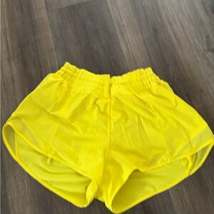 lululemon athletica Bright Yellow Women's Athletic Shorts